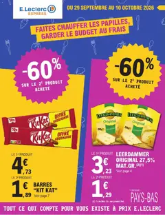 Prévisualisation de E.Leclerc express Un octobre gourmand du magasin E.Leclerc formulaire valide 29/09/2026