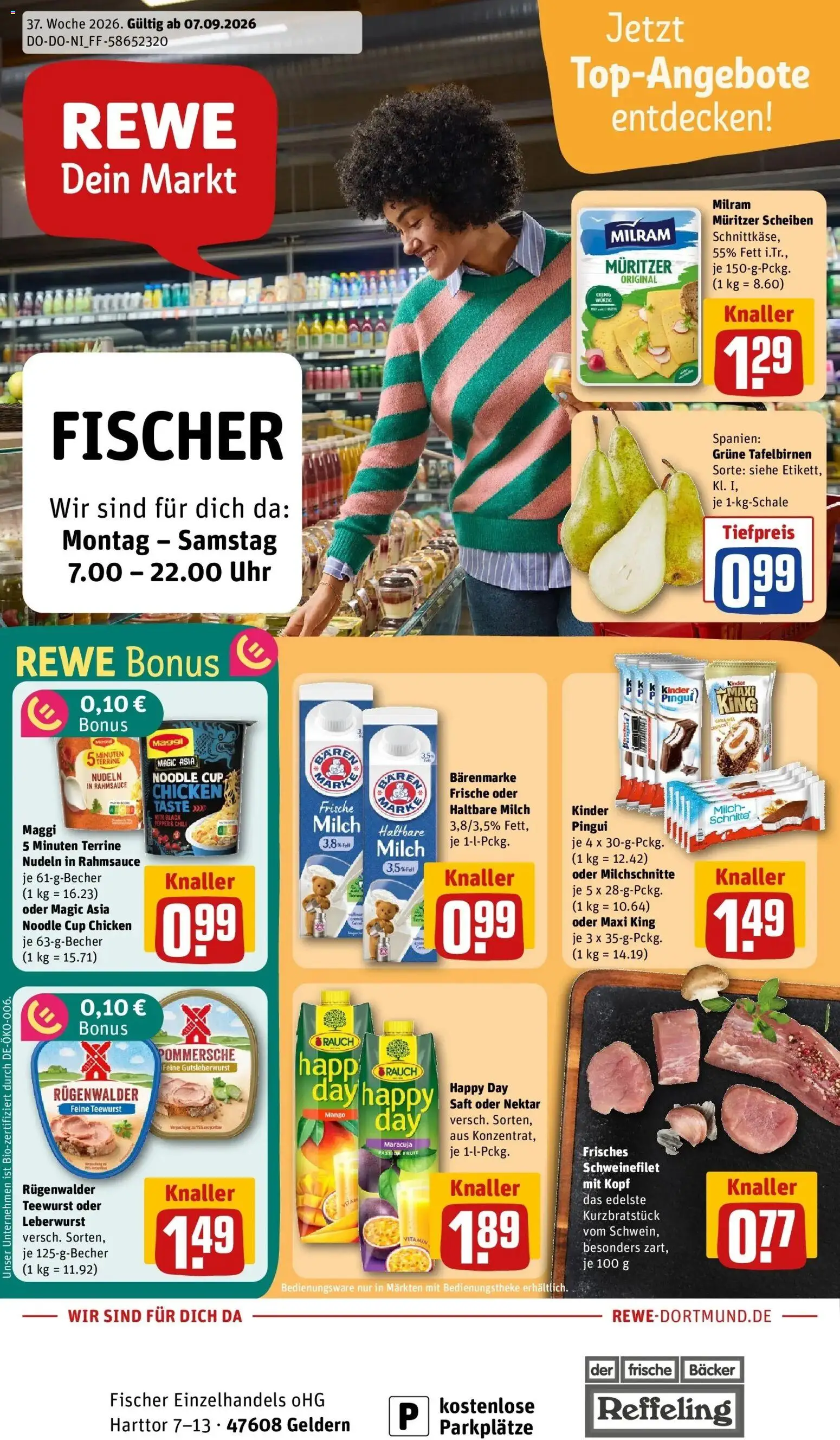 Vorschau von dem Prospekt des Geschäftes Rewe, gültig ab dem 07.09.2026