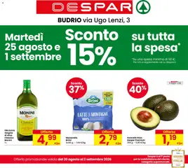 Anteprima dell'opuscolo Despar volantino Budrio dal negozio Despar valido da 20/08/2026