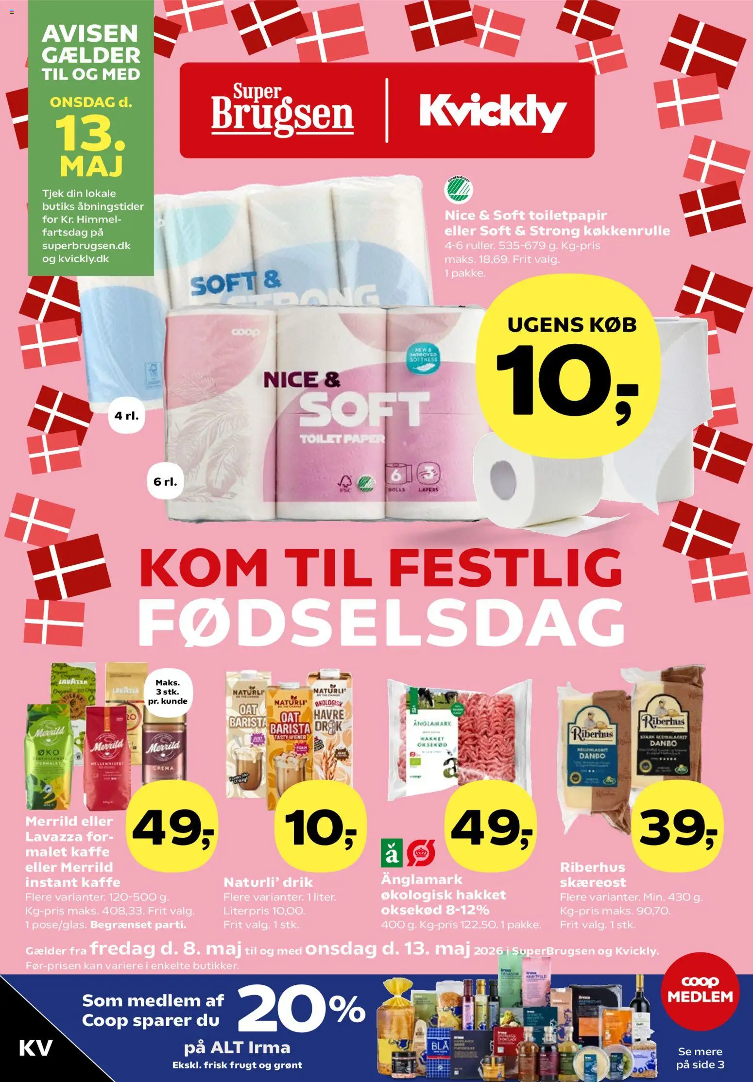 Eksempel på tilbudsavis Kvickly - Tilbudsavis uge 19 fra butik Kvickly gyldig fra 08/05/2026