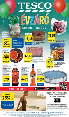 Tesco - Tesco aktuális akciós újság megtekintése, amely érvényes 2026.06.18.-től