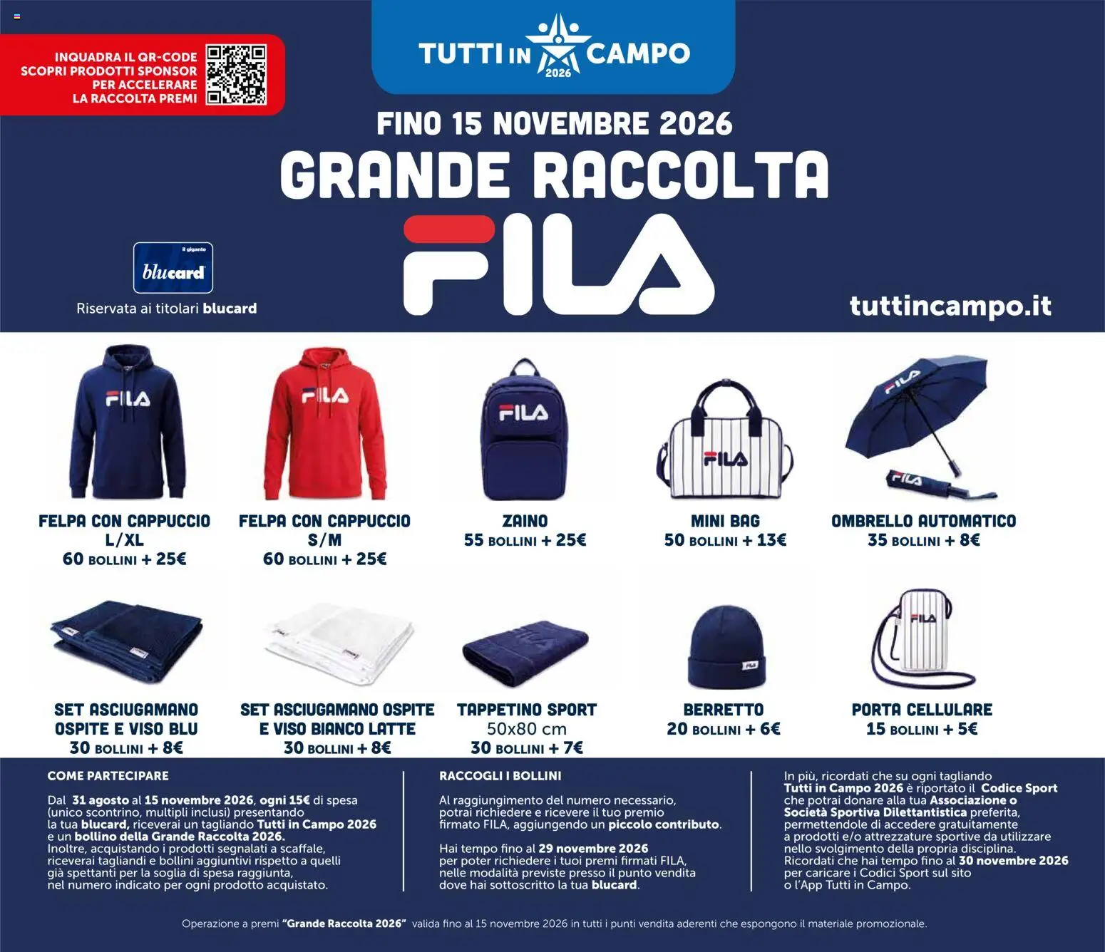 Anteprima dell'opuscolo Il Gigante volantino dal negozio Il Gigante valido da 22/10/2026 - Latte, Zaino, Cellulare, Porta, Felpa, Ombrello, Asciugamano, Cappuccio