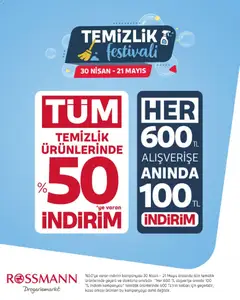 Rossmann Rossmann İndirim 30.04.2026 - Broşürünün önizlemesi
