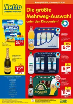 Vorschau von dem Prospekt des Geschäftes Netto Marken-Discount, gültig ab dem 02.11.2026