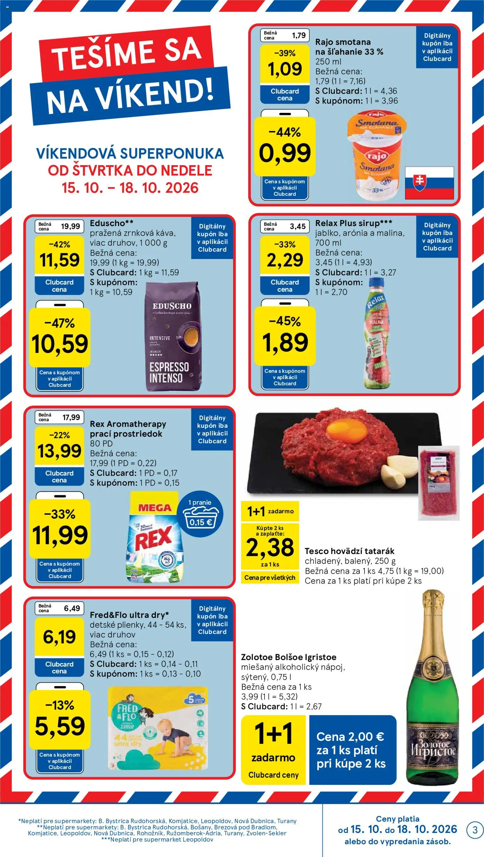 Náhľad Tesco letáku platného od 14.10.2026