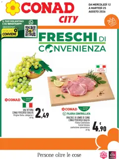Anteprima dell'opuscolo Conad volantino City Lazio dal negozio Conad valido da 12/08/2026