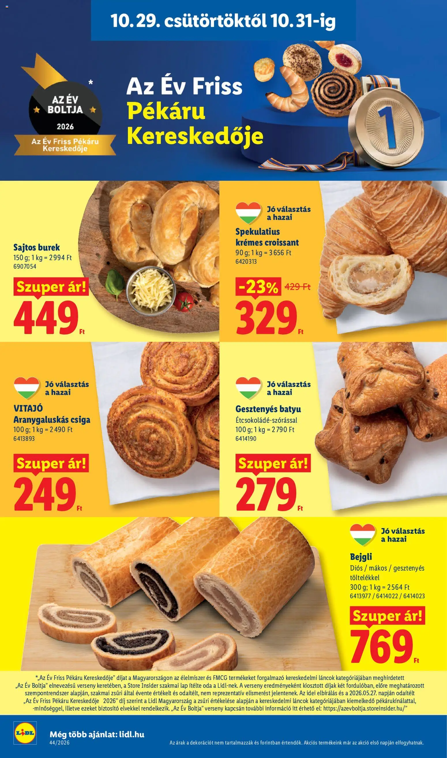 Lidl - Lidl akciós újság megtekintése, amely érvényes 2026.10.29.-től