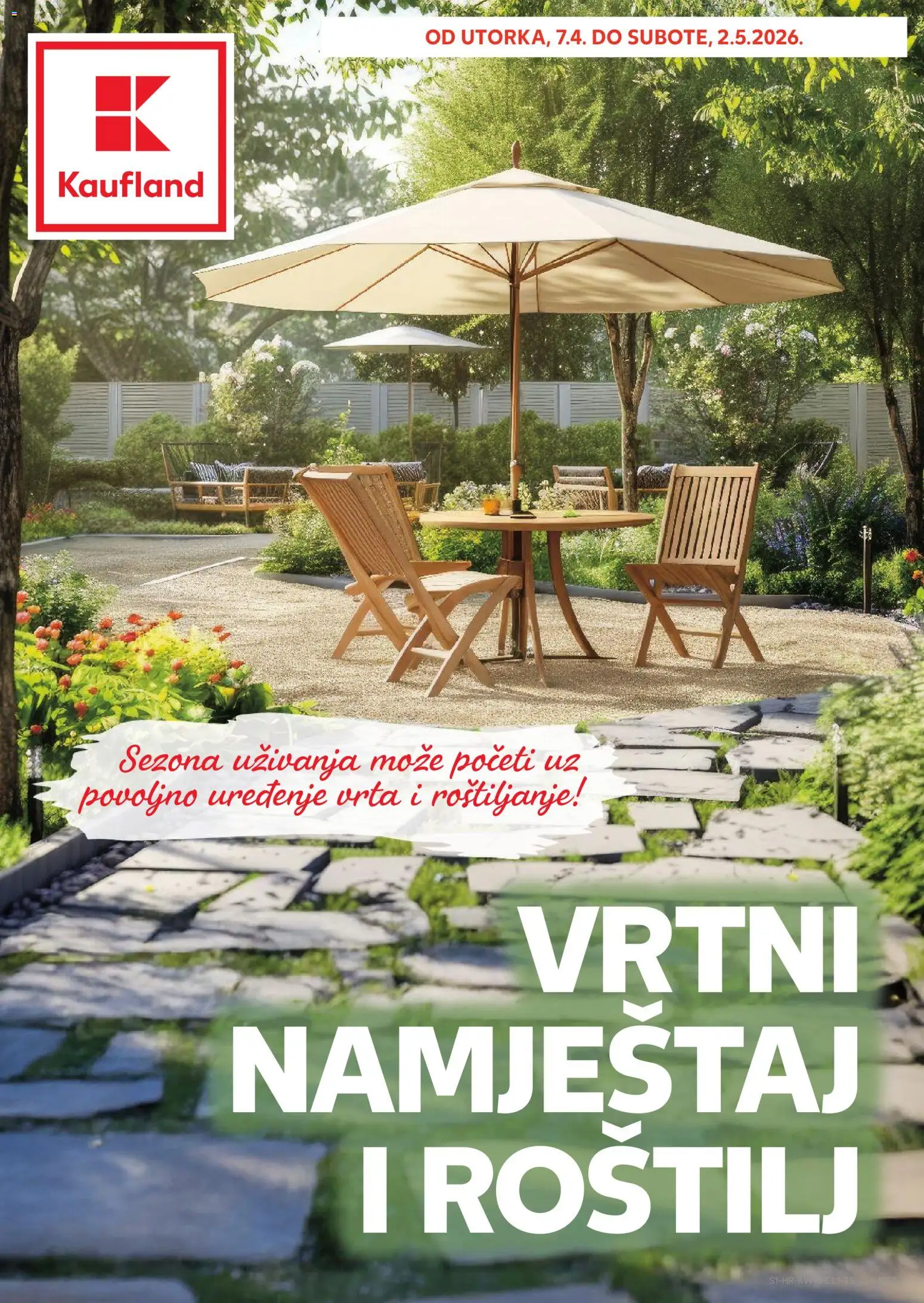 Pregled letka Rijeka Zamet trgovine Kaufland vrijedi od 07.04.2026 - Roštilj, Vrtni namještaj