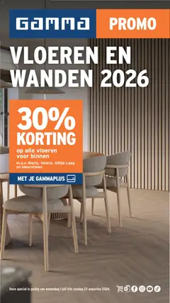 Prévisualisation de GAMMA - Vloeren du magasin GAMMA formulaire valide 01/07/2026