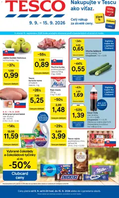 Náhľad Tesco letáku platného od 09.09.2026
