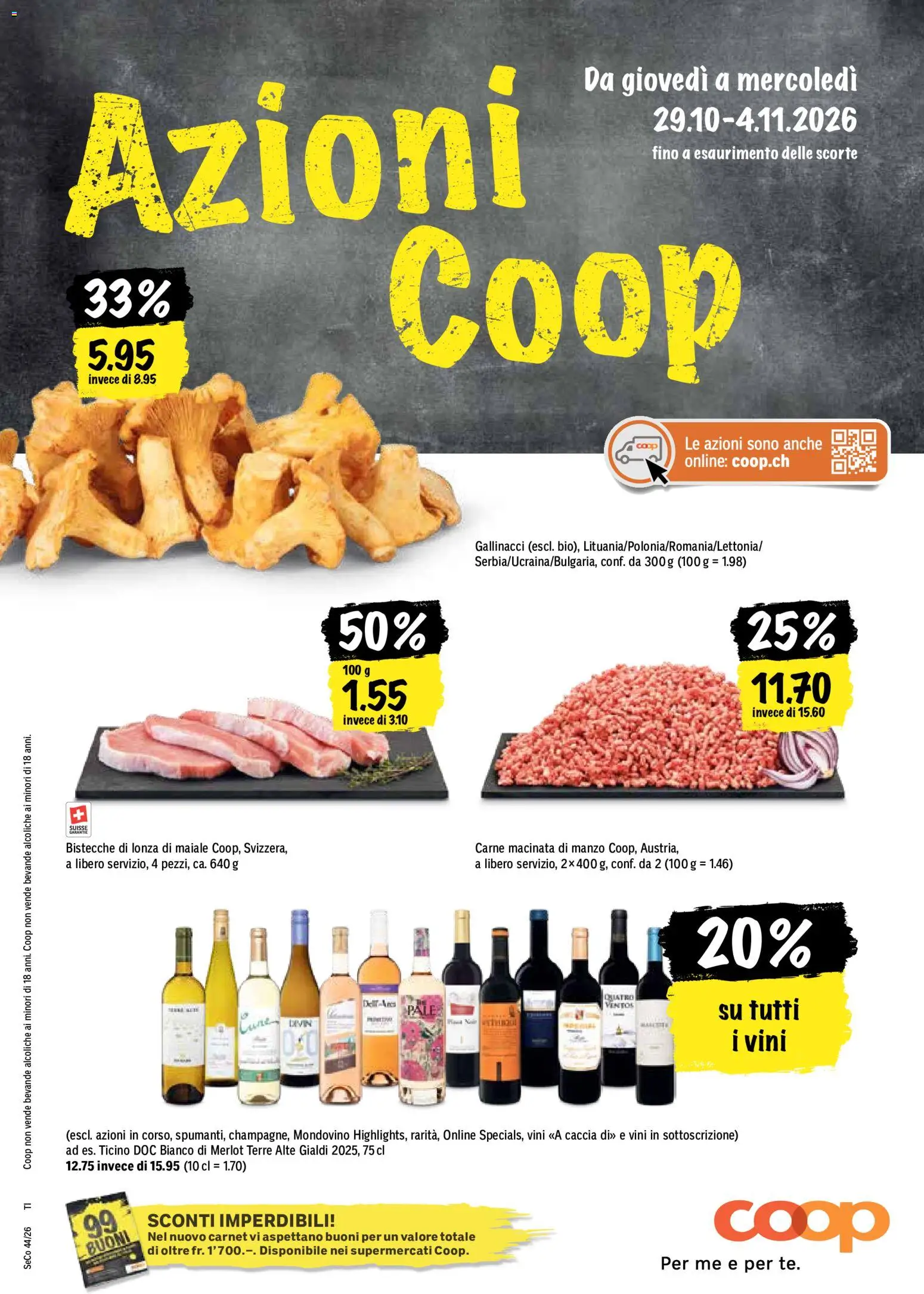 Vorschau des Merkblatts Coop aktionen IT vom Shop Coop gültig von 29.10.2026 bis 04.11.2026 - Merlot