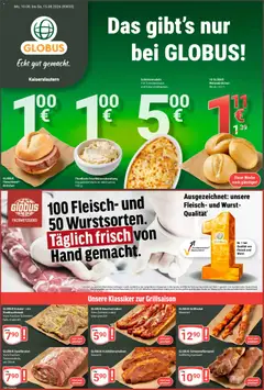 Vorschau von dem Prospekt des Geschäftes Globus, gültig ab dem 10.08.2026