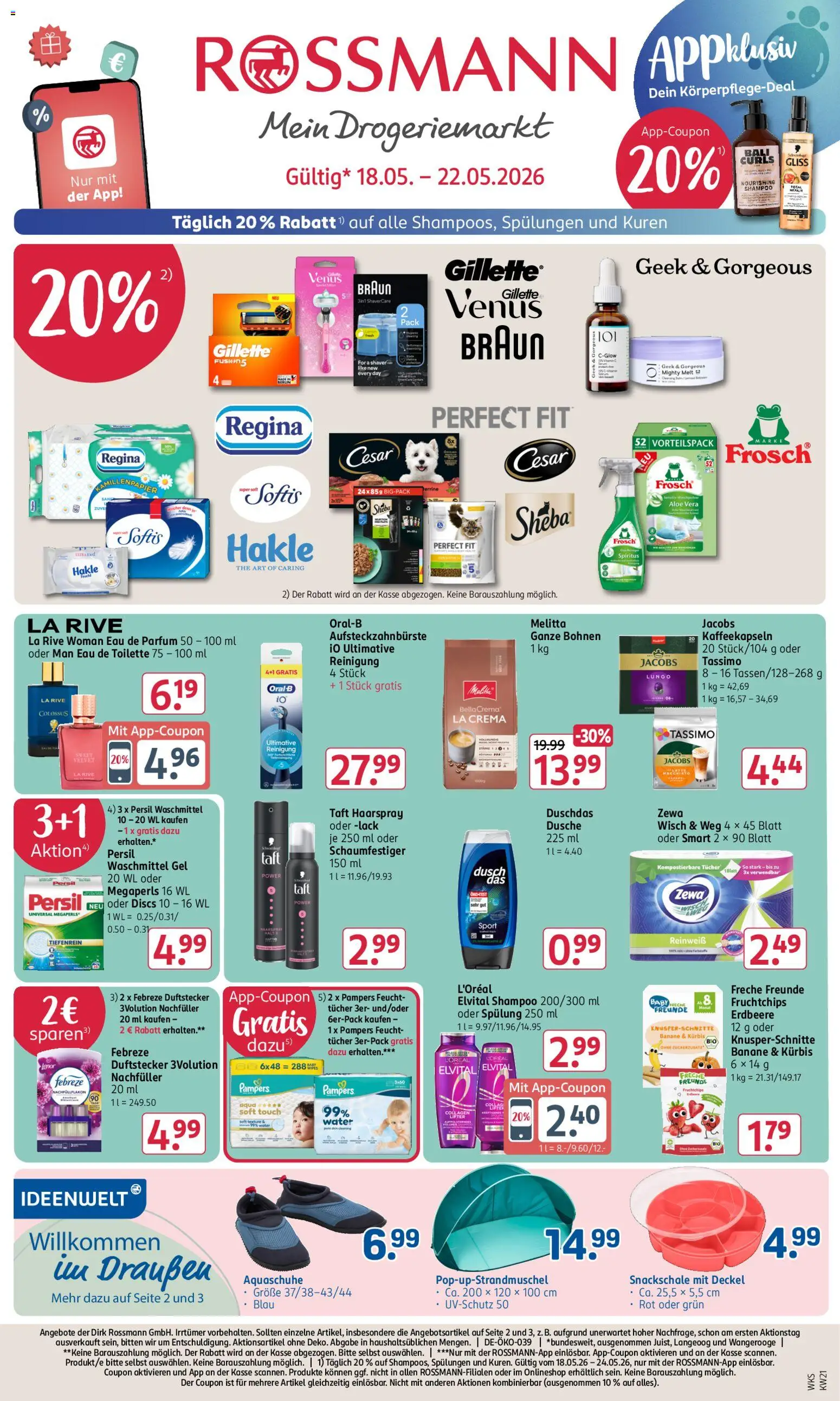 Vorschau von dem Prospekt des Geschäftes Rossmann, gültig ab dem 18.05.2026