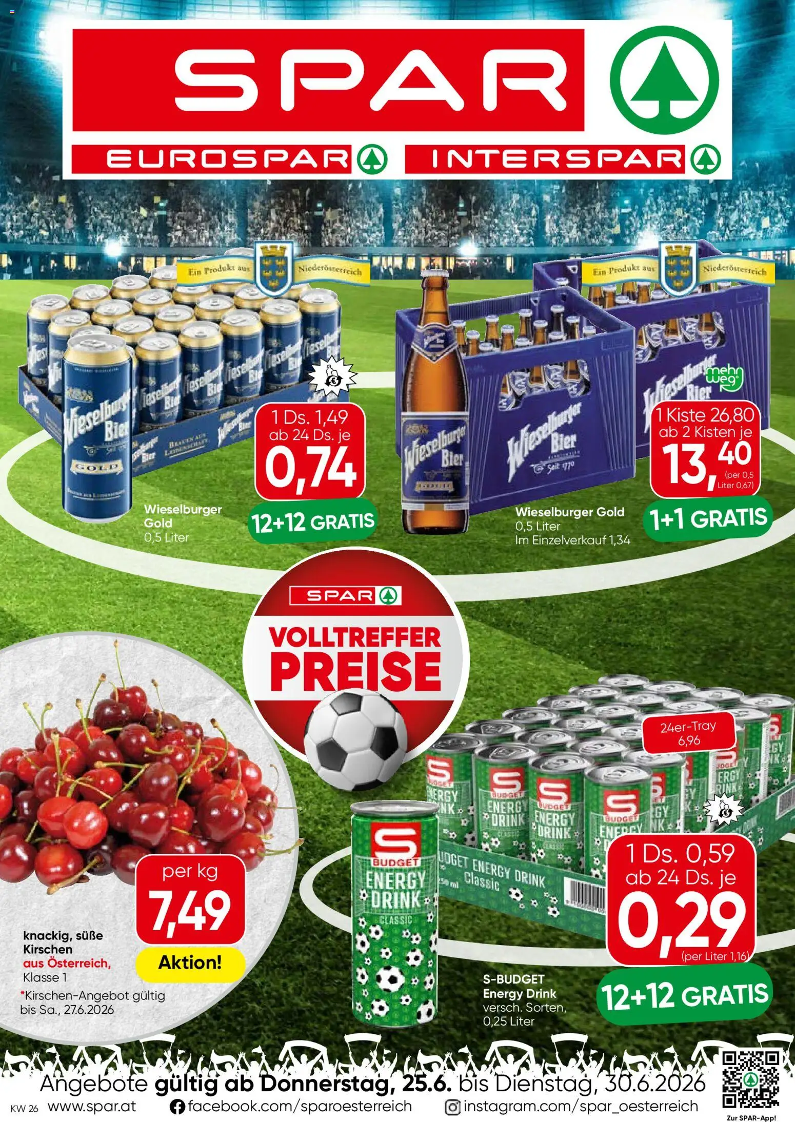Vorschau der Angebote: Spar Spar Flugblatt - Burgenland gültig ab 25.06.2026 - Bier