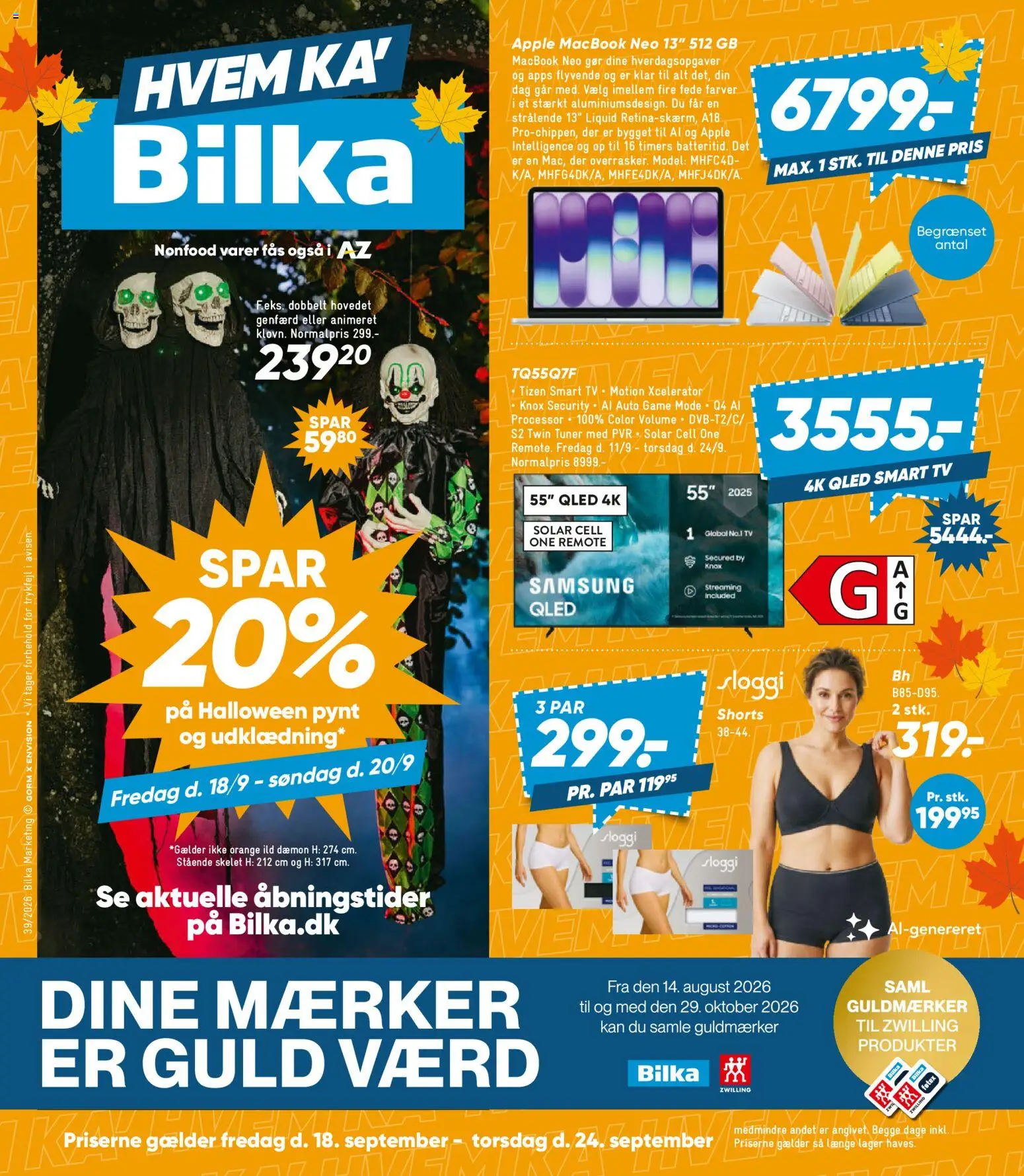 Eksempel på tilbudsavis Bilka - Nonfood fra butik Bilka gyldig fra 18/09/2026