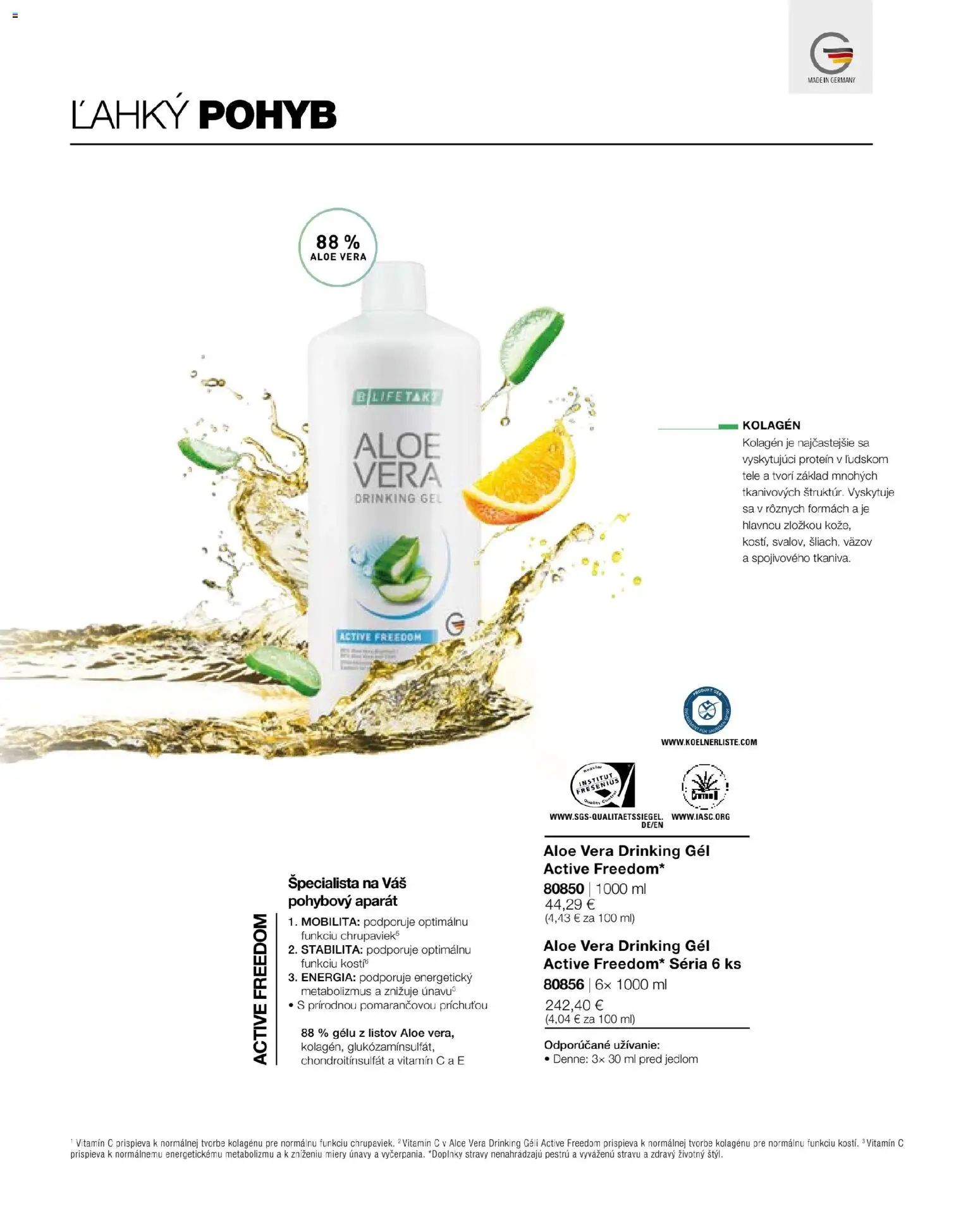 Náhľad LR letáku platného od 22.05.2026 - Protein, Aloe Vera, Kolagén