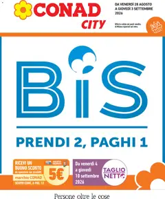 Anteprima dell'opuscolo Conad volantino City Lombardia dal negozio Conad valido da 28/08/2026