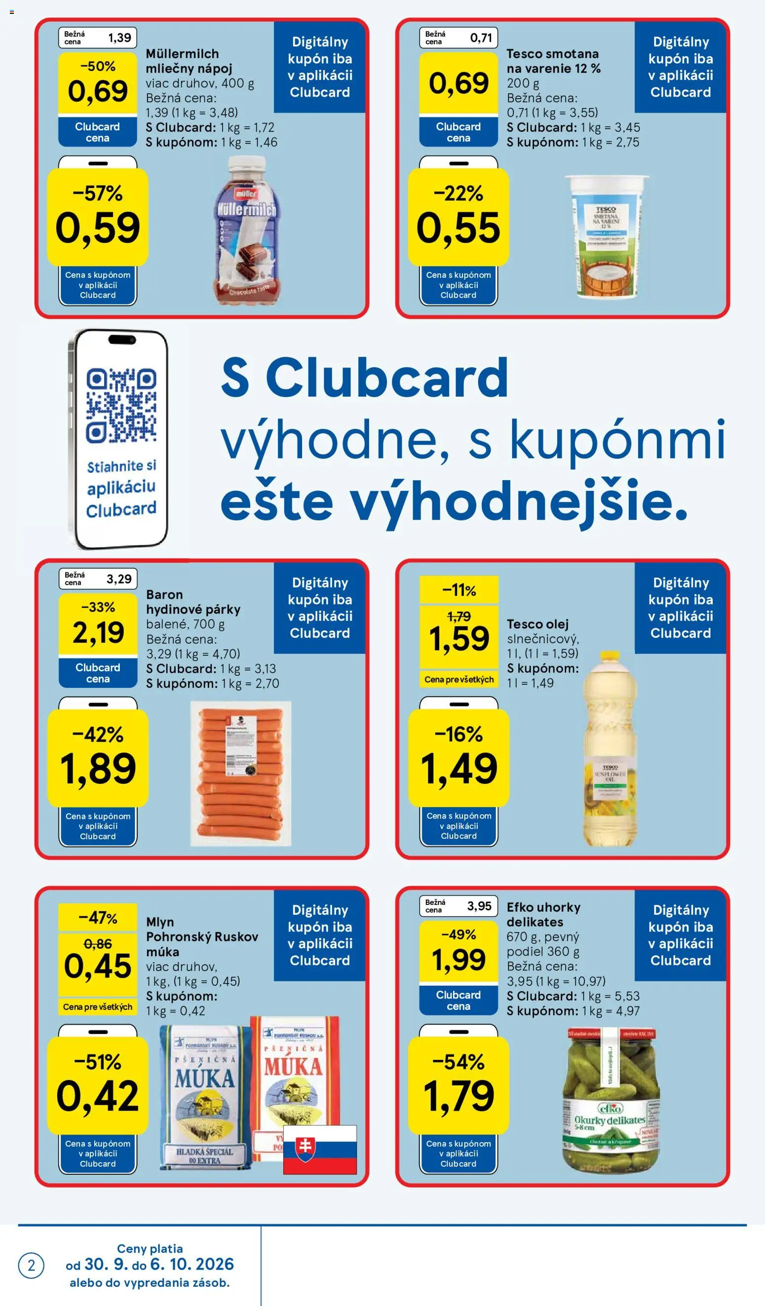 Náhľad Tesco letáku platného od 30.09.2026