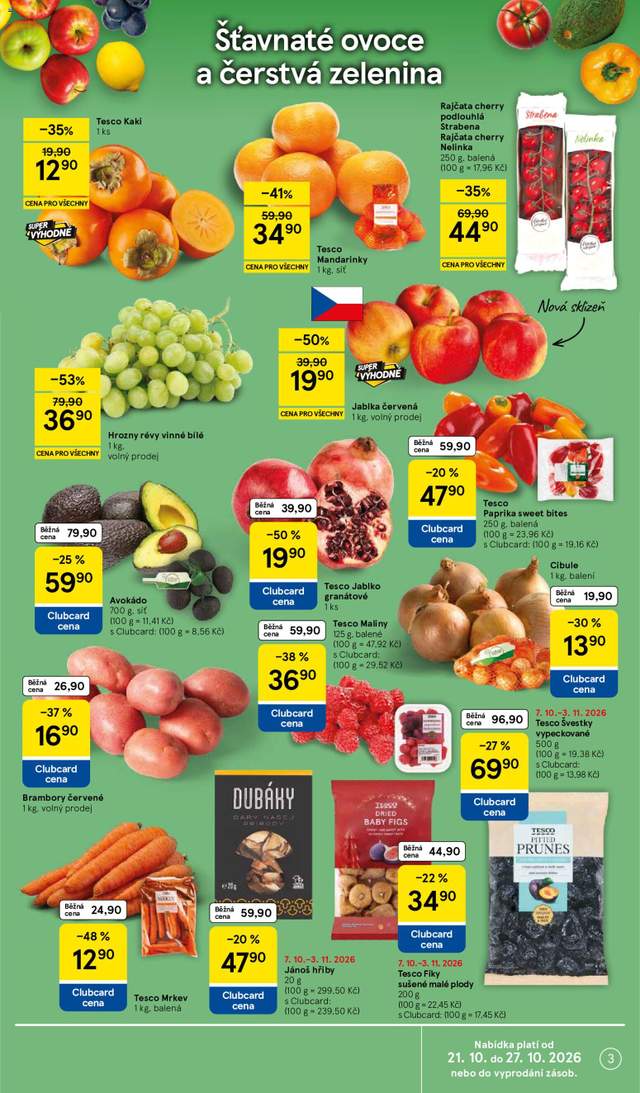Nový Tesco leták od 21.10.