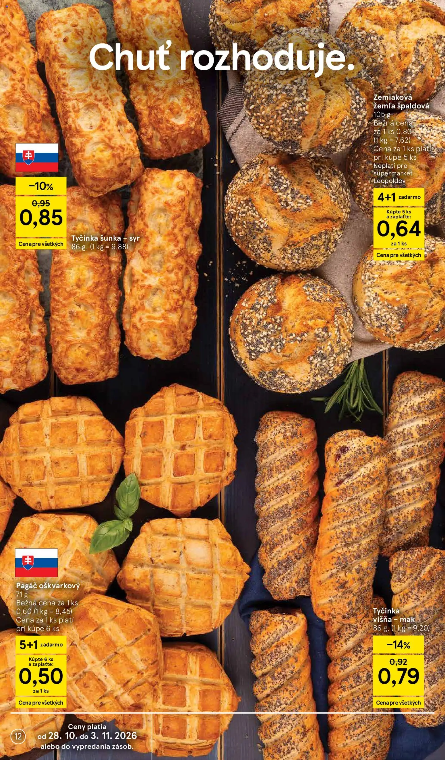 Náhľad Tesco letáku platného od 28.10.2026