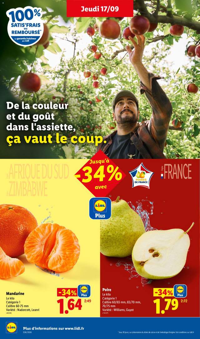 Nouveau catalogue Lidl à partir du 17/09