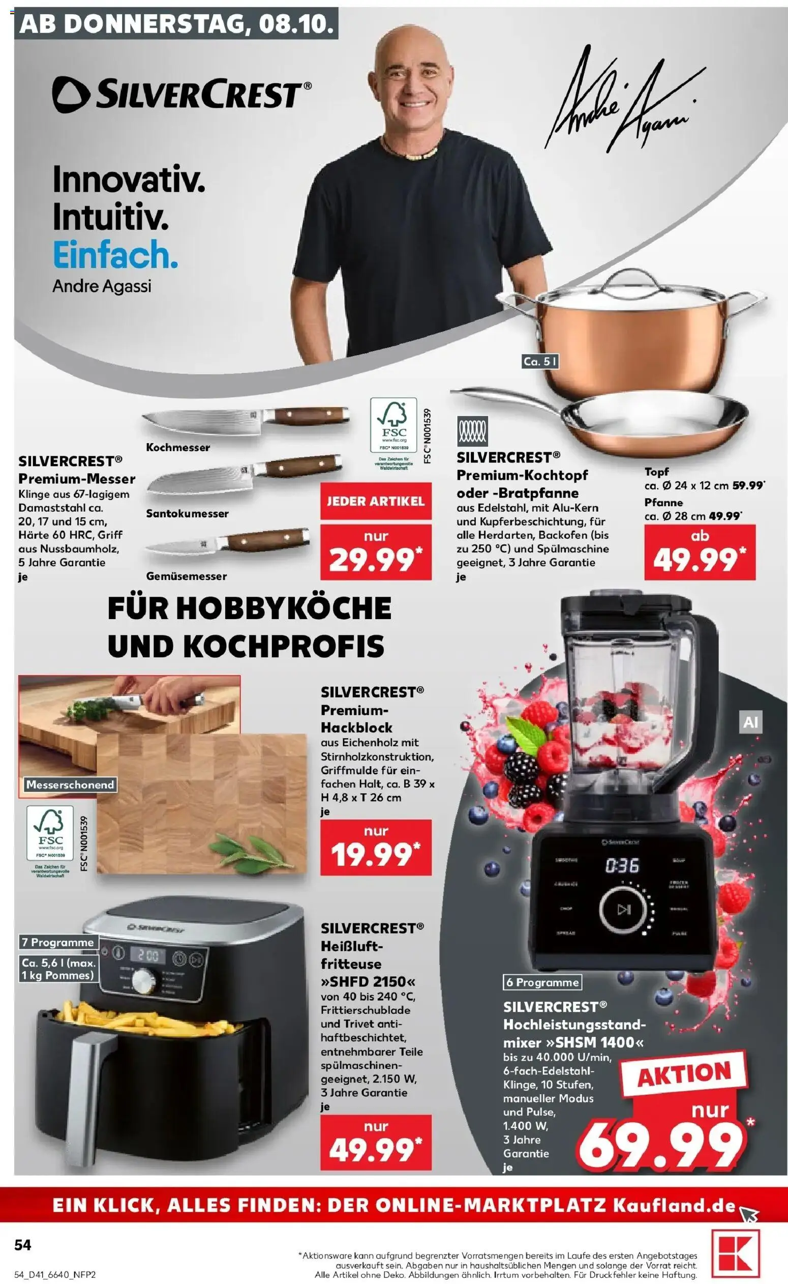 Vorschau von dem Prospekt des Geschäftes Kaufland, gültig ab dem 08.10.2026 - Pommes, Backofen, Mixer, Fritteuse