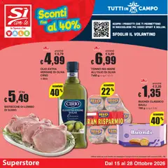 Anteprima dell'opuscolo Sì con Te volantino Superstore dal negozio Sì con Te valido da 15/10/2026