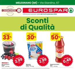 Anteprima dell'opuscolo Eurospar volantino Melegnano dal negozio Eurospar valido da 03/09/2026