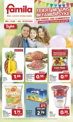 Vorschau von dem Prospekt des Geschäftes Famila Nordwest, gültig ab dem 31.08.2026