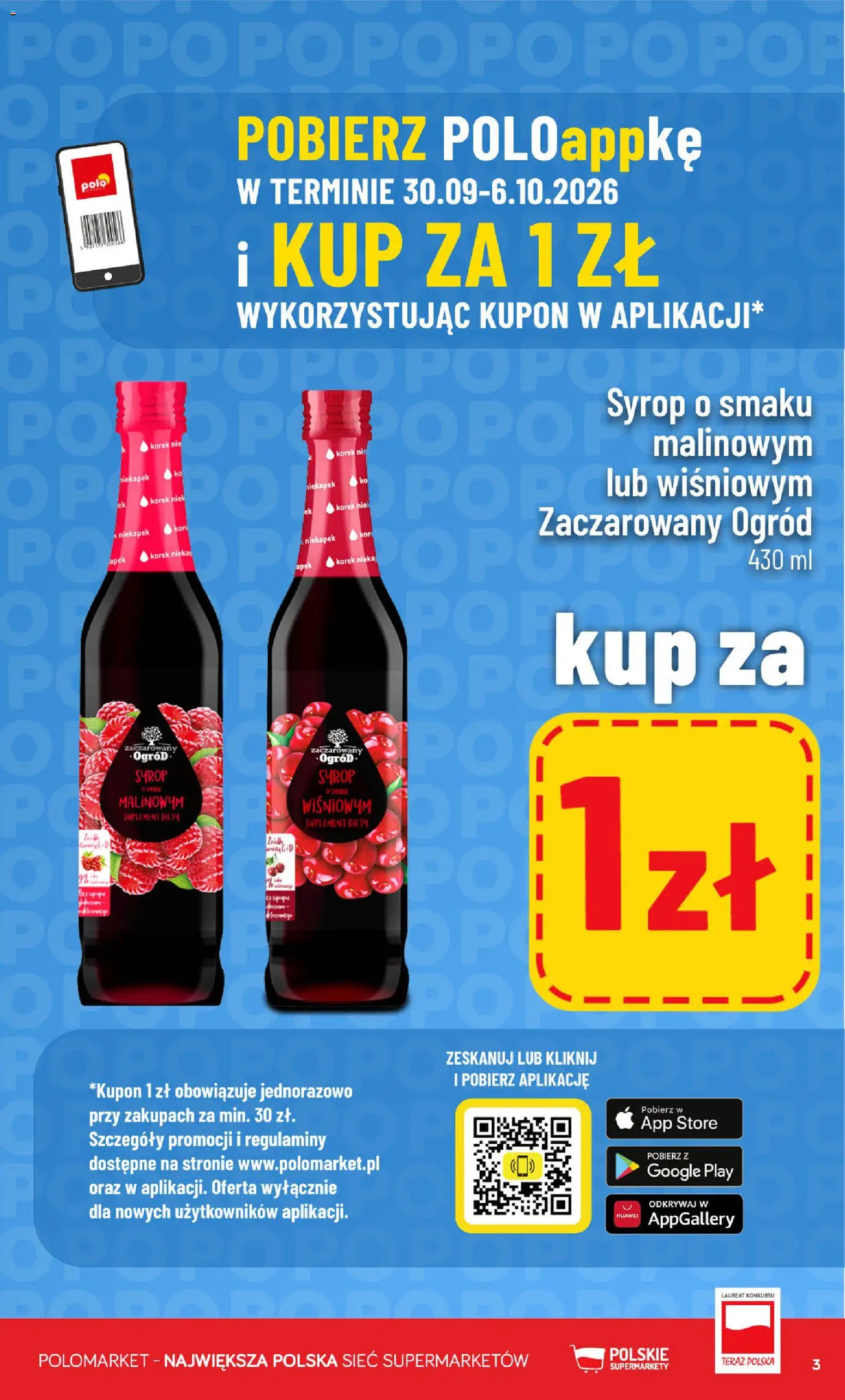Pogląd gazetki "POLOmarket gazetka - Kupuj taniej" ze sklepu POLOmarket ważnej od 30.09.2026