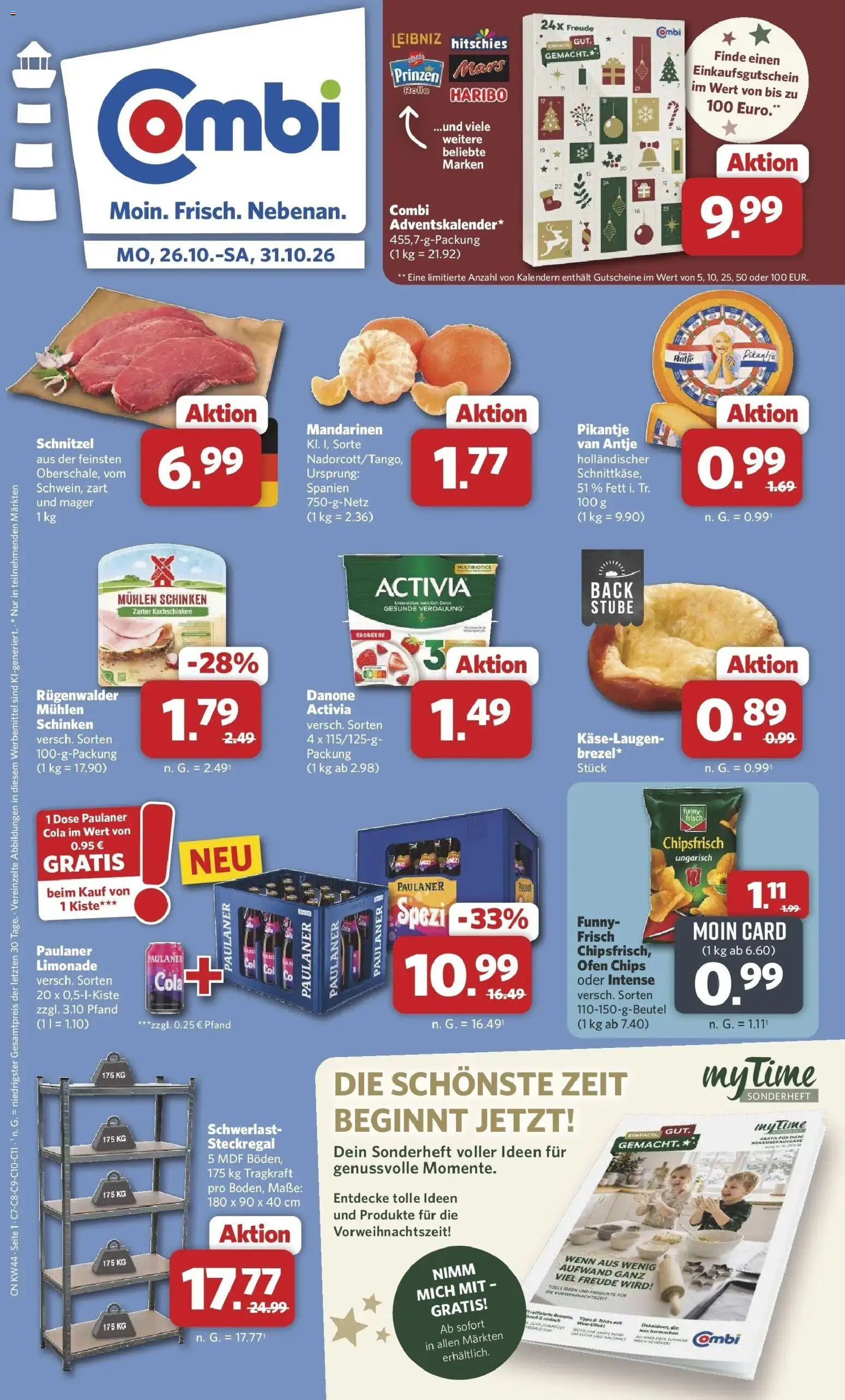 Vorschau von dem Prospekt des Geschäftes Combi, gültig ab dem 26.10.2026