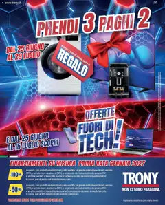 Anteprima dell'opuscolo Trony volantino Calabria dal negozio Trony valido da 25/06/2026