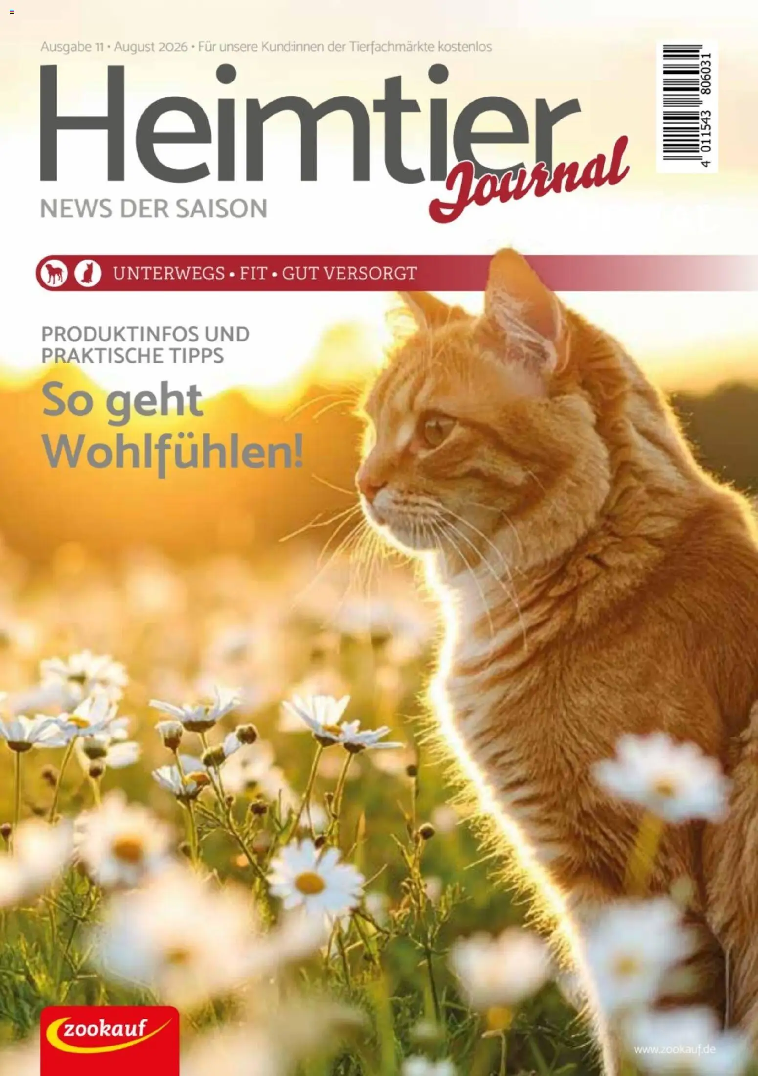 Vorschau von dem Prospekt des Geschäftes zookauf, gültig ab dem 01.08.2026