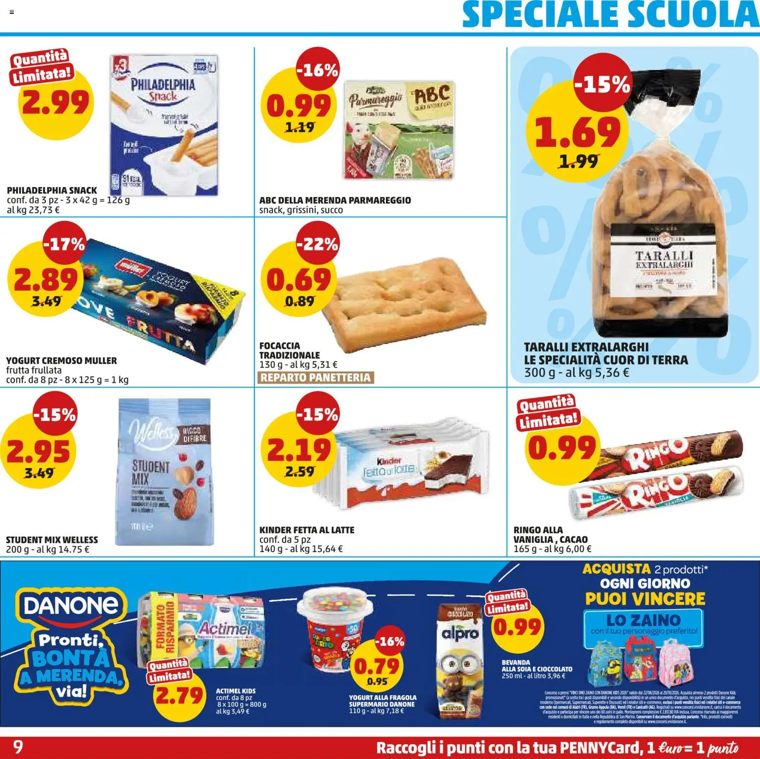 Anteprima dell'opuscolo PENNY volantino dal negozio PENNY valido da 10/09/2026 - Focaccia, Latte, Terra, Cioccolato, Frutta, Taralli, Cacao, Yogurt cremoso