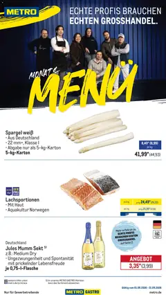 Vorschau von dem Prospekt des Geschäftes Metro, gültig ab dem 01.05.2026