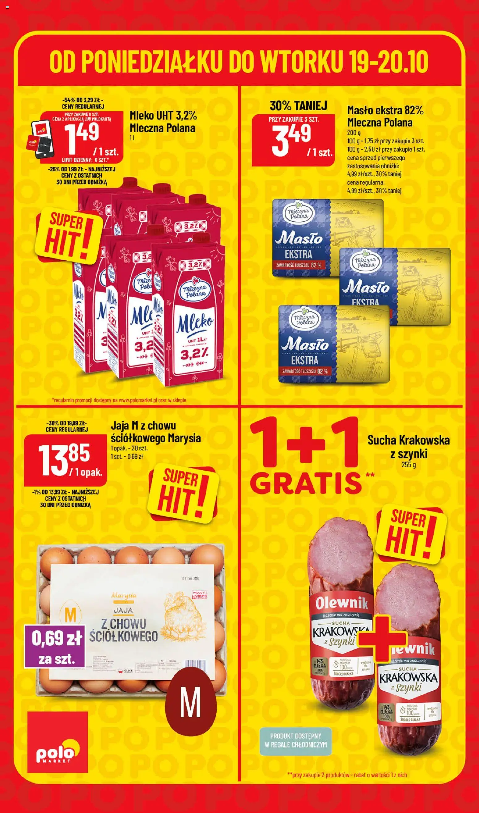 Pogląd gazetki "POLOmarket gazetka - Super Hity" ze sklepu POLOmarket ważnej od 19.10.2026