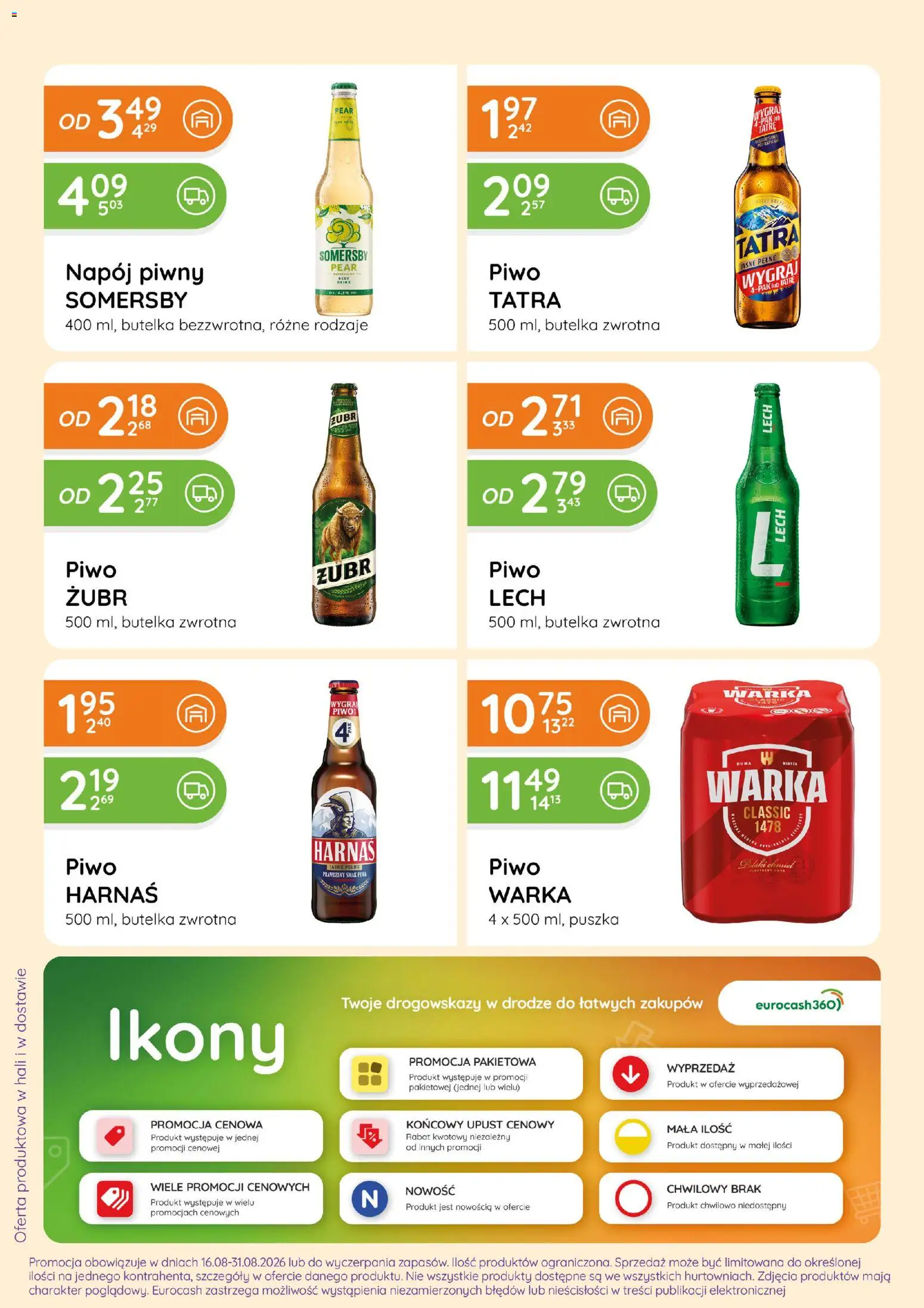 Pogląd gazetki "Eurocash gazetka - Ofensywa Alkoholowa" ze sklepu Eurocash ważnej od 16.08.2026