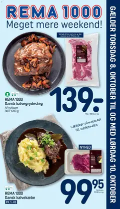 Eksempel på tilbudsavis Rema 1000 - Tilbudsavis - Meget mere weekend fra butik Rema 1000 gyldig fra 08/10/2026