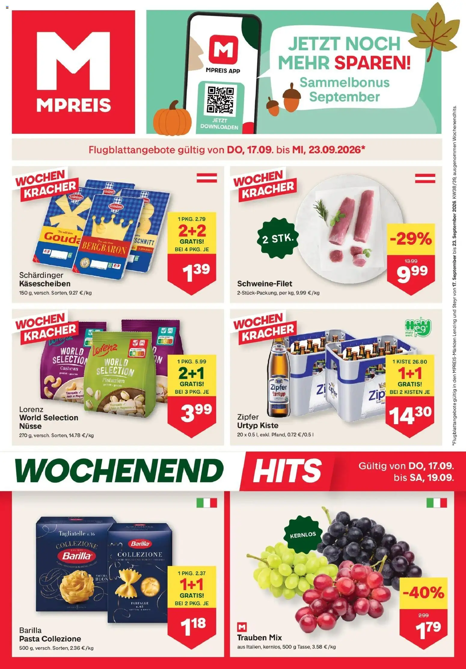Vorschau der Angebote: MPREIS MPREIS Steyr gültig ab 17.09.2026