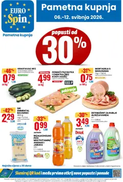Pregled letka Eurospin Katalog trgovine Eurospin vrijedi od 06.05.2026