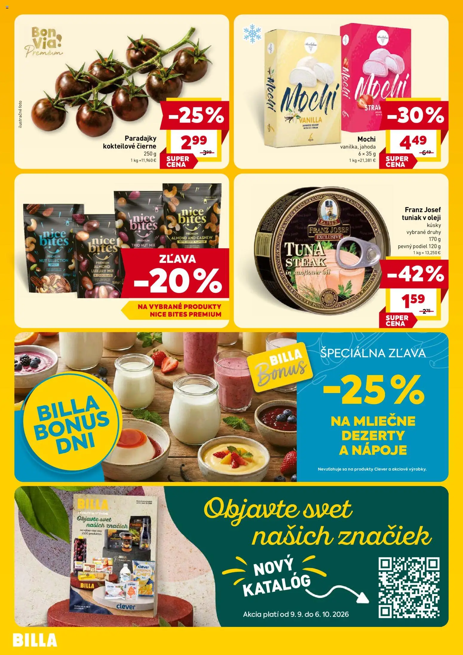 Náhľad Billa letáku platného od 09.09.2026