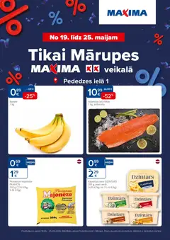 Skatīt Maxima akciju bukletu, derīgs no 19.05.2026.