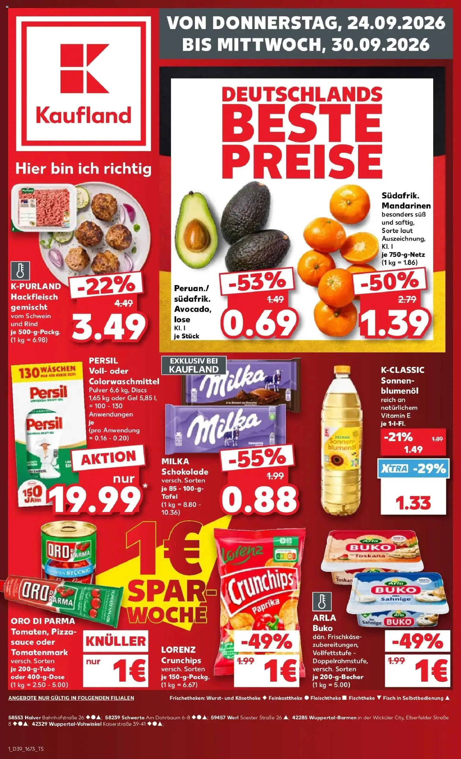 Vorschau von dem Prospekt des Geschäftes Kaufland, gültig ab dem 24.09.2026