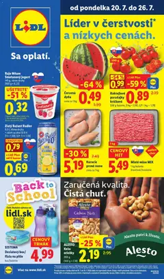 Náhľad Lidl letáku platného od 20.07.2026
