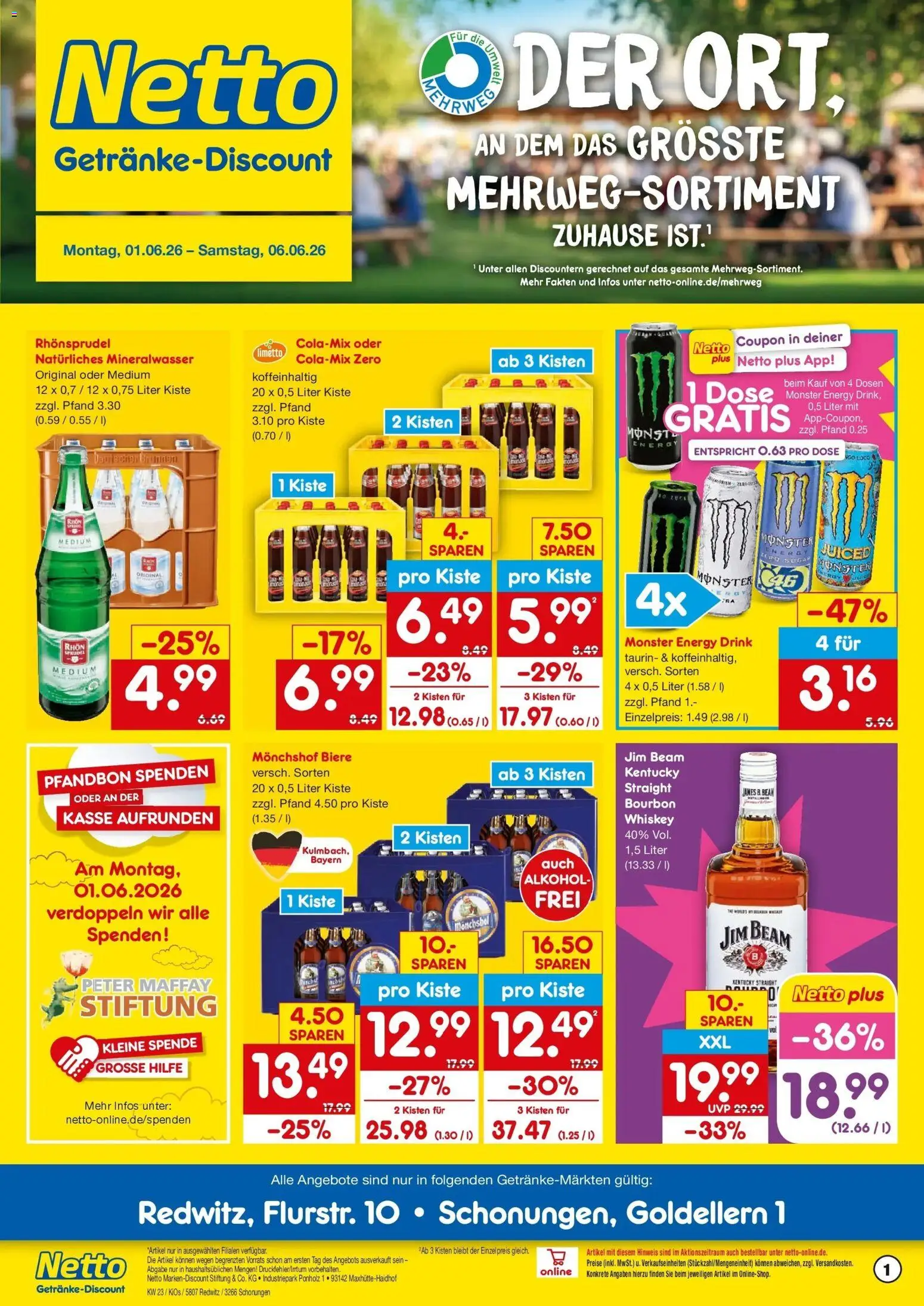 Vorschau von dem Prospekt des Geschäftes Netto Marken-Discount, gültig ab dem 01.06.2026