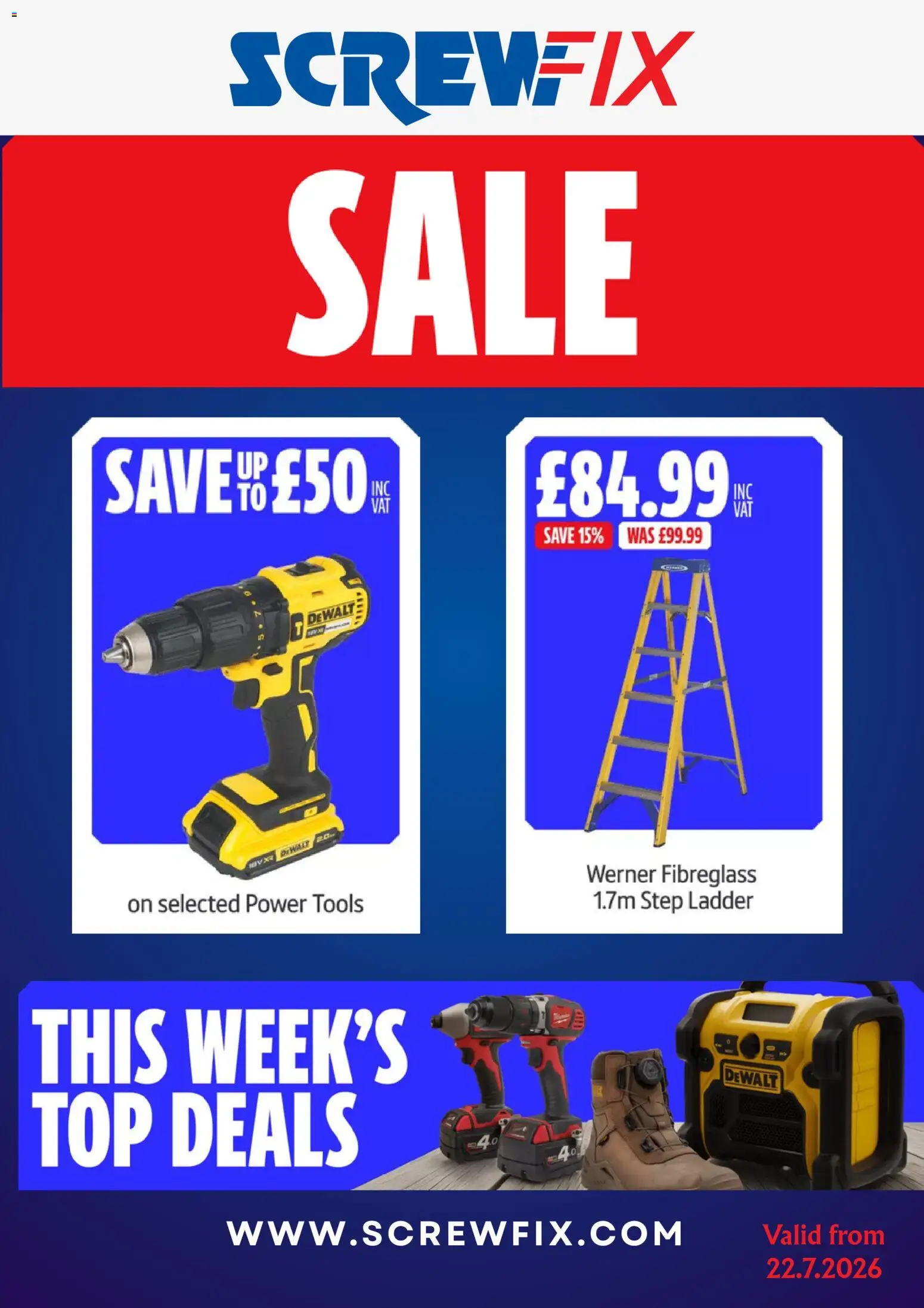 Preview of Screwfix Screwfix catalogue valid from 22/07/2026
