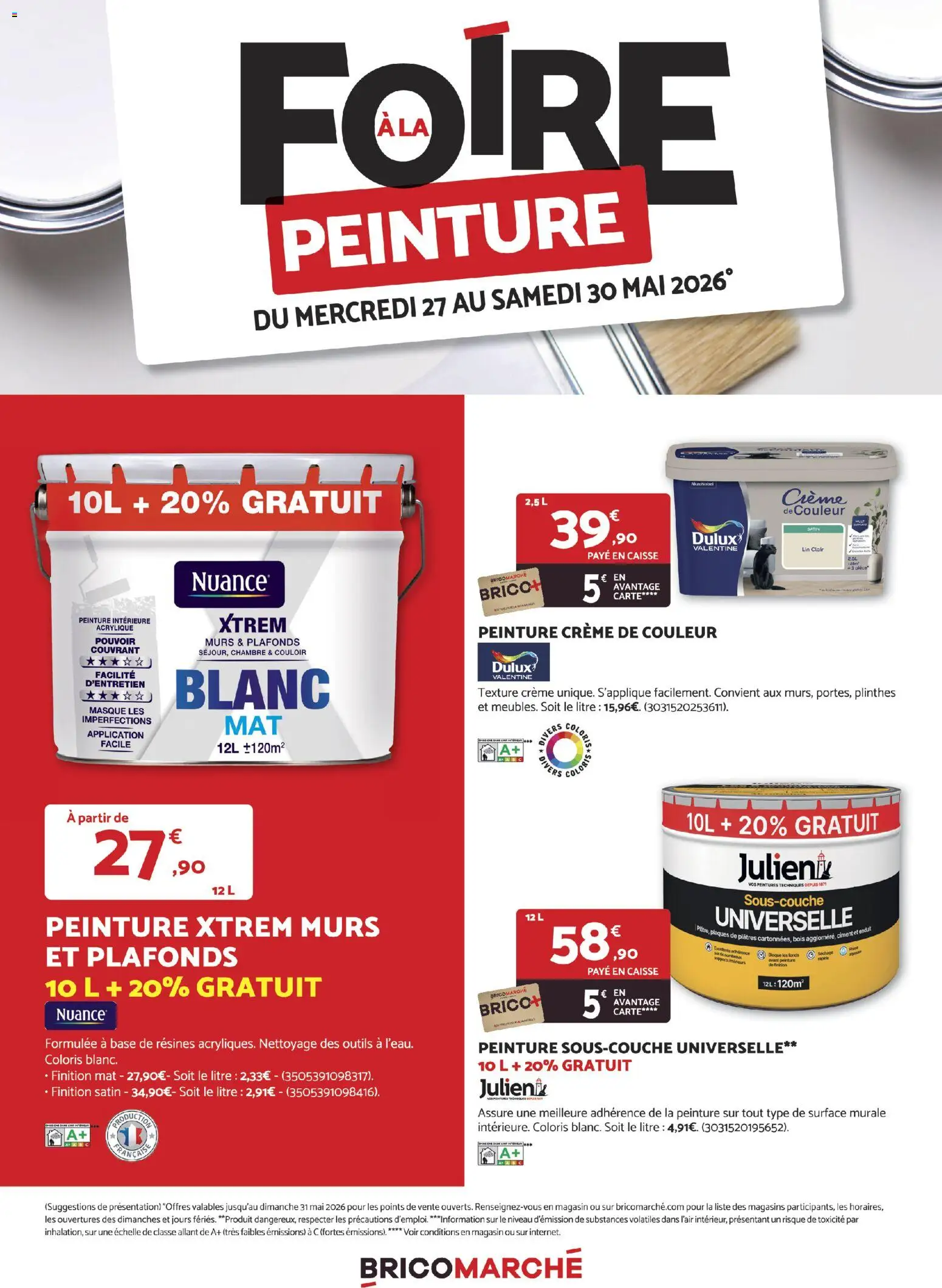 Prévisualisation de Bricomarché Brochure du magasin Bricomarché formulaire valide 27/05/2026