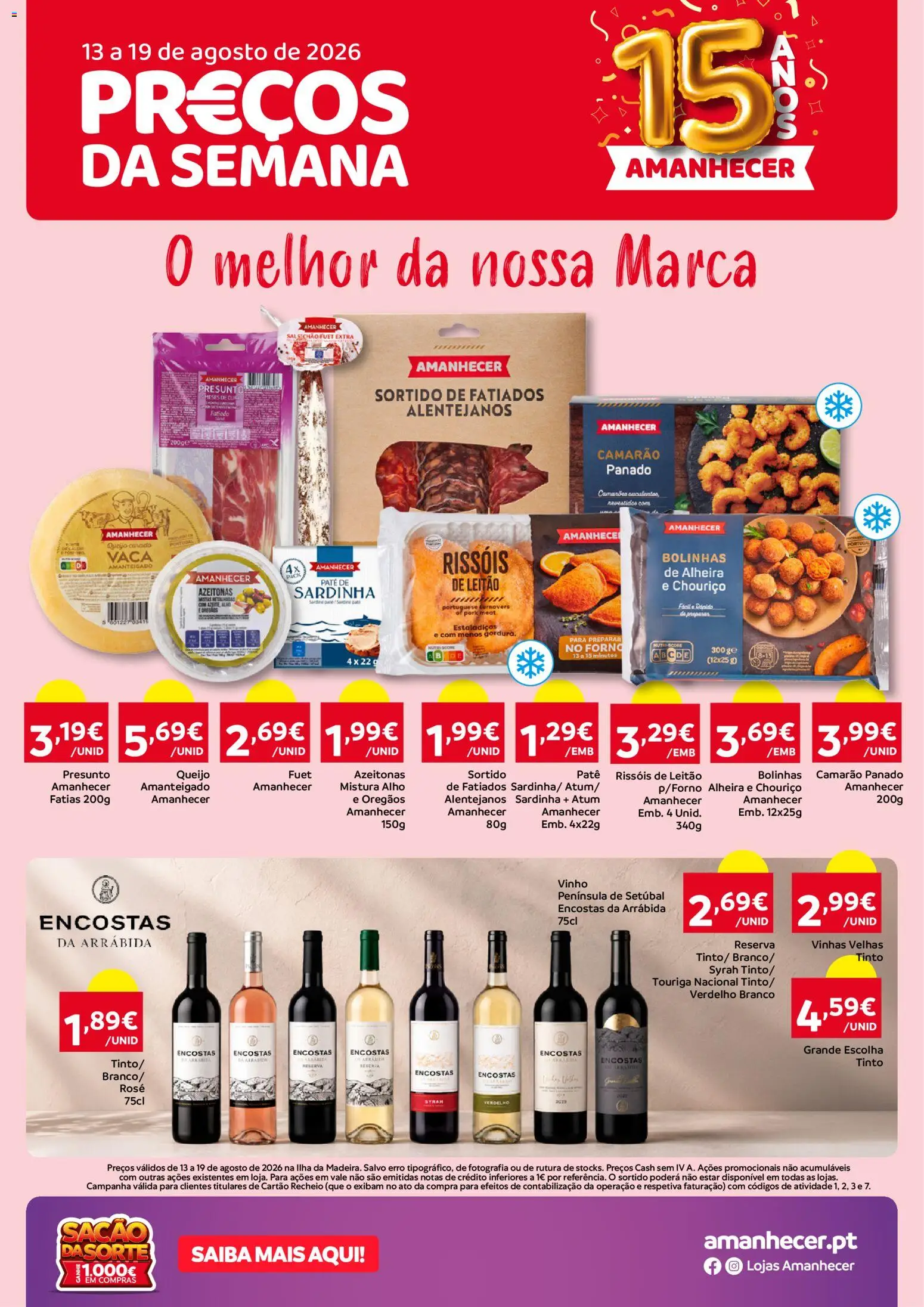 Pré-visualização do folheto da loja Amanhecer válida a partir de 13/08/2026