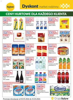Pogląd gazetki "Sużyw gazetka - Dyskont" ze sklepu Sużyw ważnej od 02.05.2026