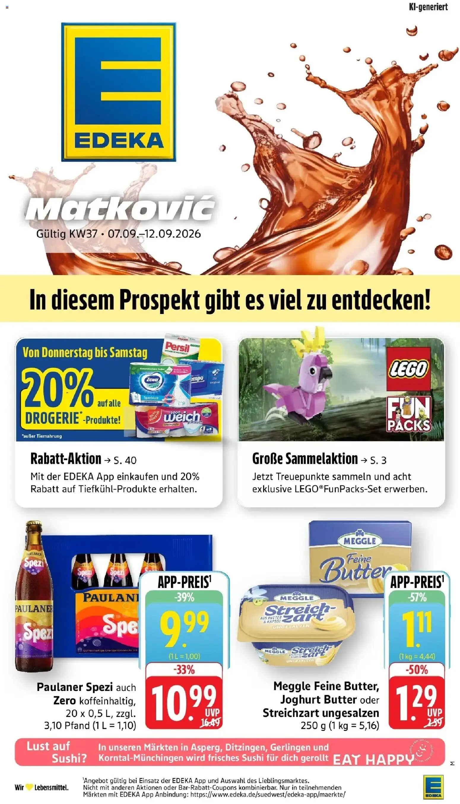 Vorschau von dem Prospekt des Geschäftes Edeka, gültig ab dem 07.09.2026